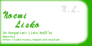 noemi lisko business card